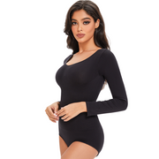 Magic Long-Sleeve Seamless Sculpting Shapewear Bodysuit