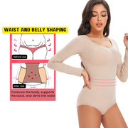 Magic Long-Sleeve Seamless Sculpting Shapewear Bodysuit